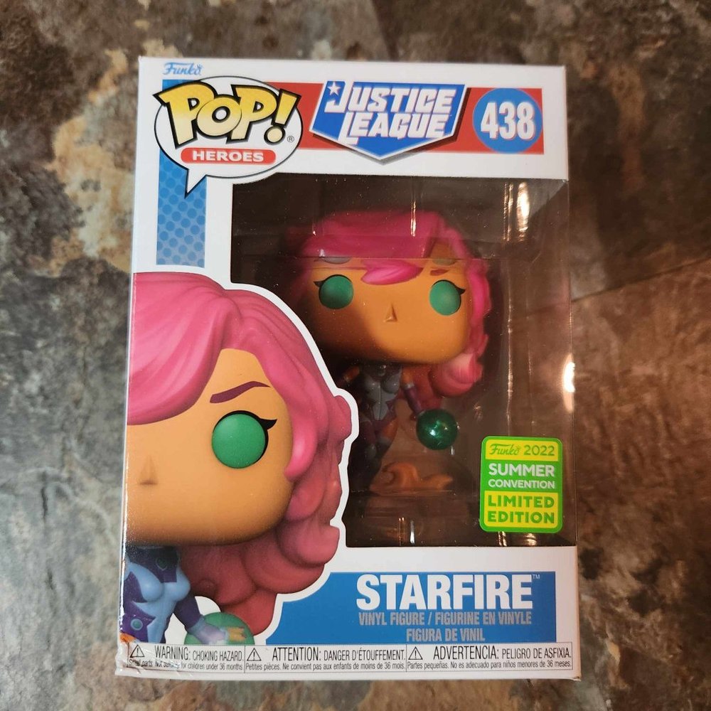 Funko Pop Justice League Starfire Summer Convention 438 w/ soft protector